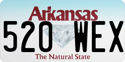 AR license plate 520WEX