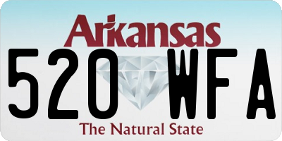 AR license plate 520WFA