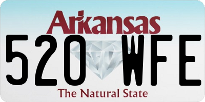 AR license plate 520WFE