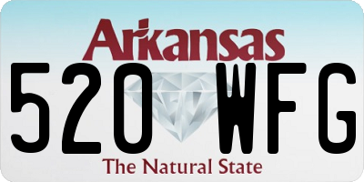 AR license plate 520WFG