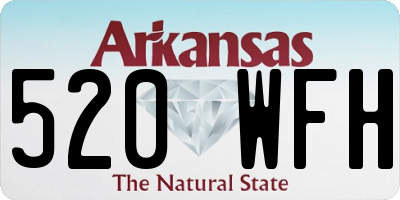 AR license plate 520WFH