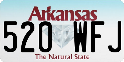 AR license plate 520WFJ