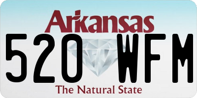 AR license plate 520WFM