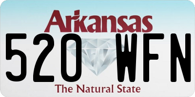 AR license plate 520WFN