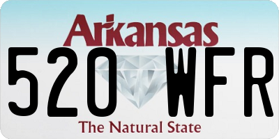 AR license plate 520WFR