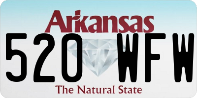 AR license plate 520WFW