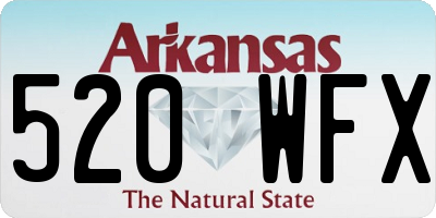 AR license plate 520WFX