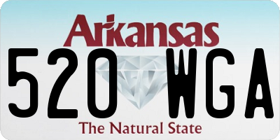 AR license plate 520WGA