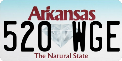 AR license plate 520WGE