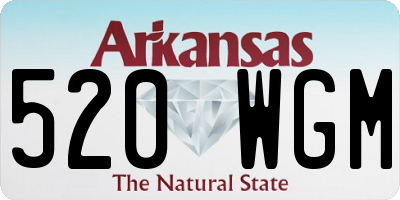 AR license plate 520WGM