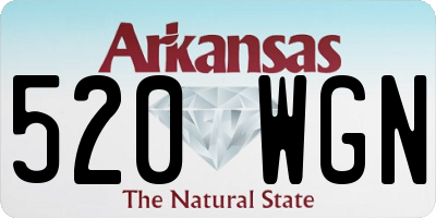 AR license plate 520WGN