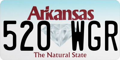 AR license plate 520WGR