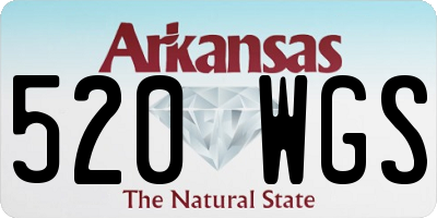AR license plate 520WGS