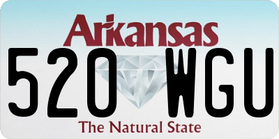 AR license plate 520WGU