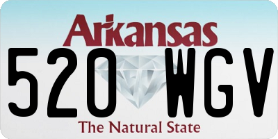 AR license plate 520WGV