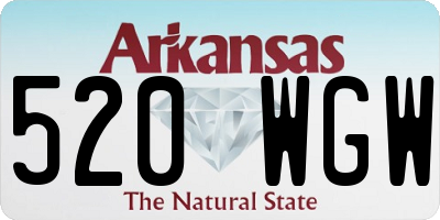 AR license plate 520WGW