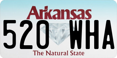 AR license plate 520WHA