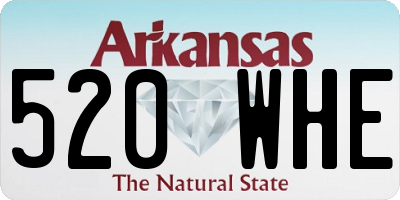 AR license plate 520WHE