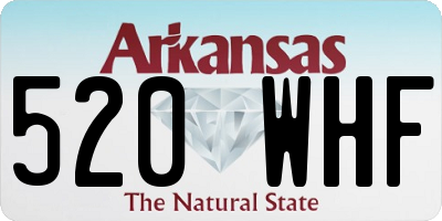 AR license plate 520WHF