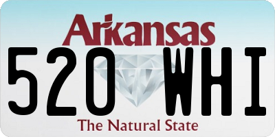 AR license plate 520WHI