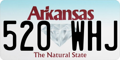 AR license plate 520WHJ