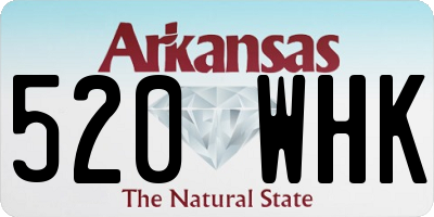 AR license plate 520WHK