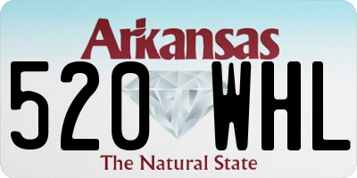 AR license plate 520WHL
