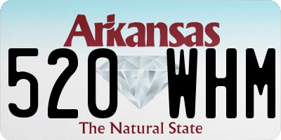 AR license plate 520WHM