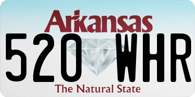AR license plate 520WHR