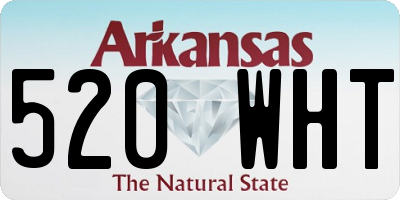 AR license plate 520WHT