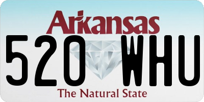 AR license plate 520WHU