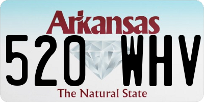 AR license plate 520WHV