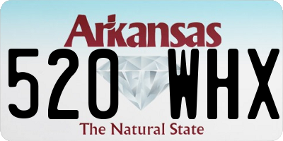 AR license plate 520WHX