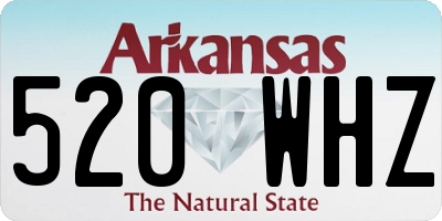 AR license plate 520WHZ