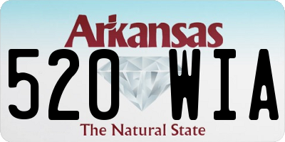 AR license plate 520WIA