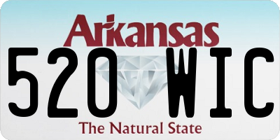 AR license plate 520WIC
