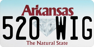 AR license plate 520WIG
