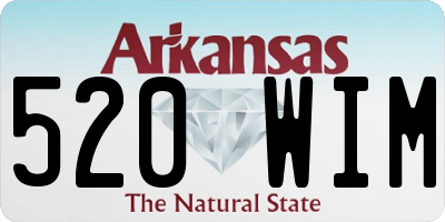 AR license plate 520WIM