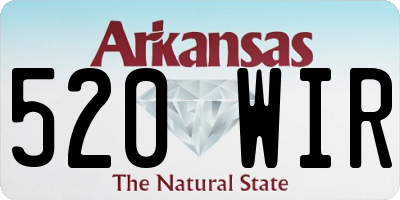 AR license plate 520WIR