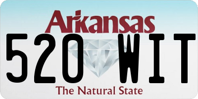 AR license plate 520WIT