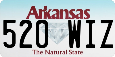 AR license plate 520WIZ
