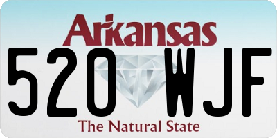 AR license plate 520WJF