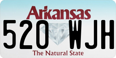 AR license plate 520WJH