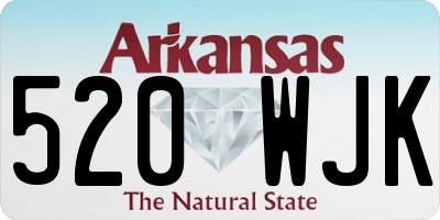 AR license plate 520WJK