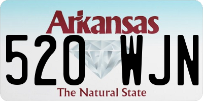 AR license plate 520WJN