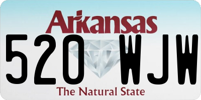 AR license plate 520WJW