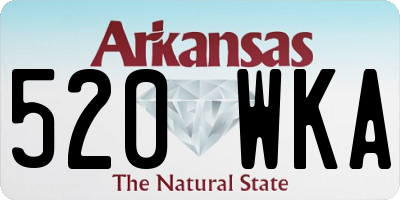 AR license plate 520WKA
