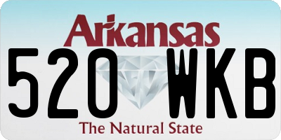 AR license plate 520WKB