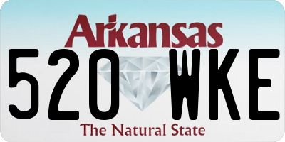 AR license plate 520WKE