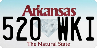 AR license plate 520WKI
